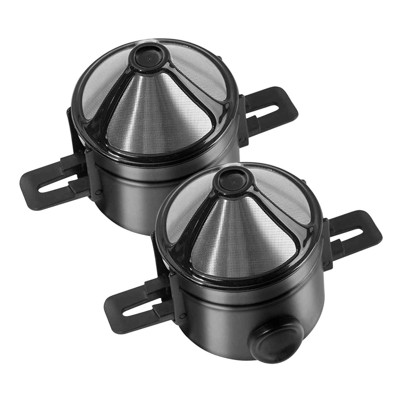 Portable Stainless Steel Drip Coffee Tea Holder Coffee Dripper Strainer