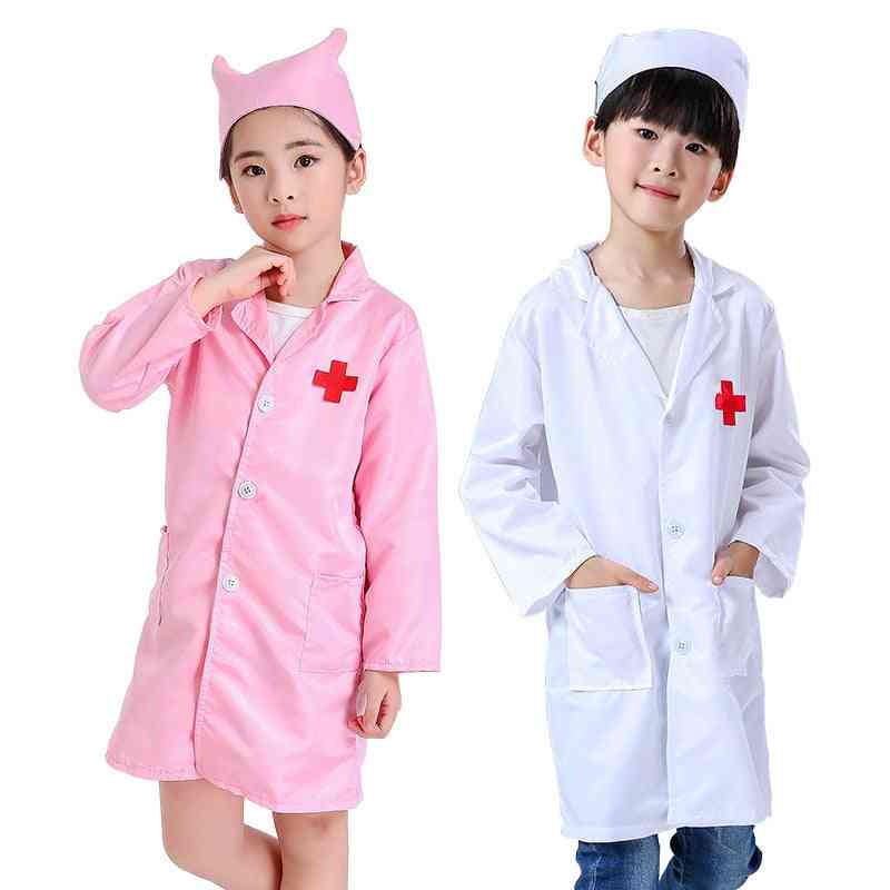Kids Doctor Nurse Uniforms Fancy Role Play Costume