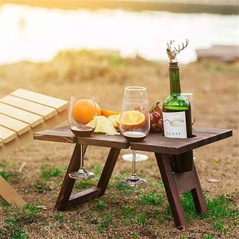 Wooden Outdoor Portable Folding Camping Picnic Table