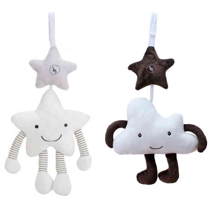 Star Clouds Plush Infant Soft Baby Rattles Bed Bell