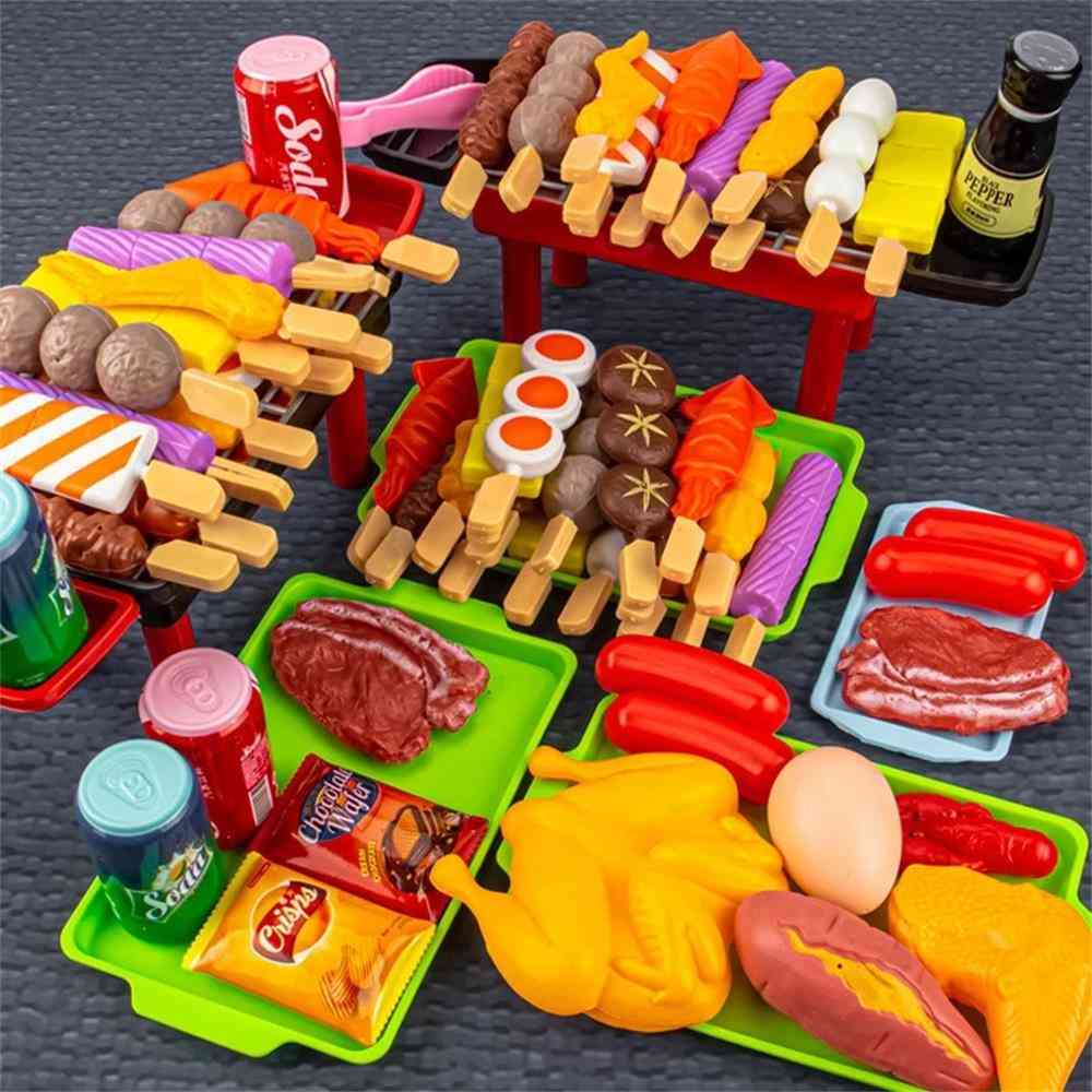 Baby Pretend Play Kitchen, Simulation Barbecue Cookware