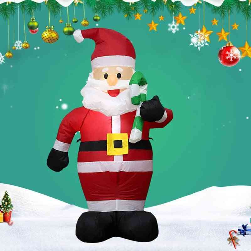 Christmas Santa With Candy Canes Ornaments Prop