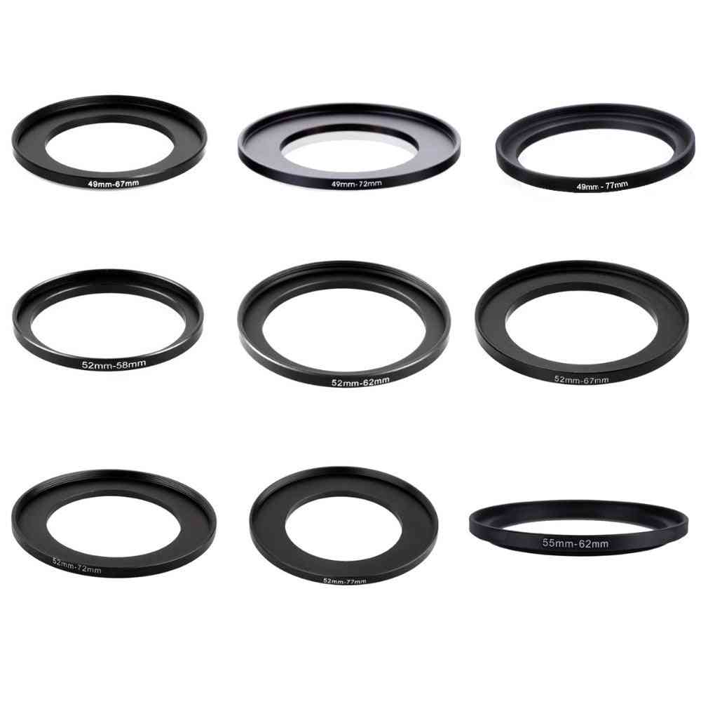 Metal Step Up Rings Lens Adapter - Filter Set
