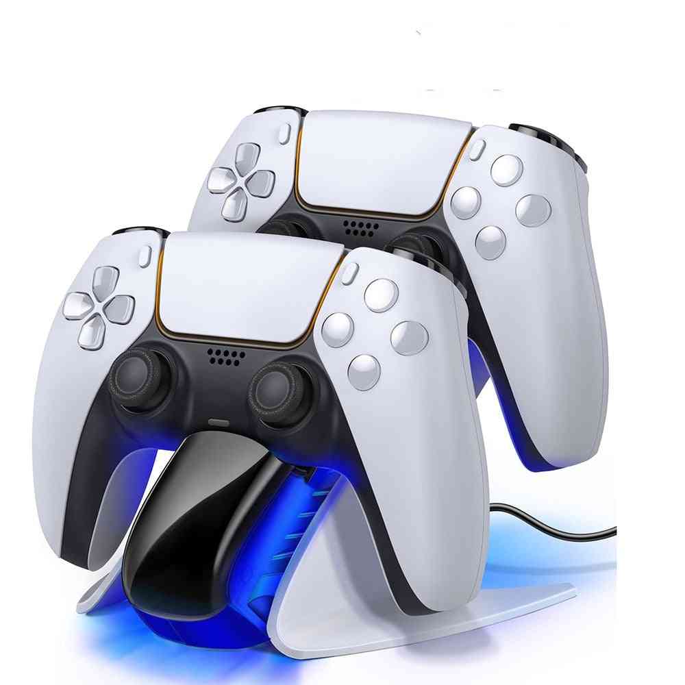 Dual Controller Charger For Ps5 Charging Dock Station