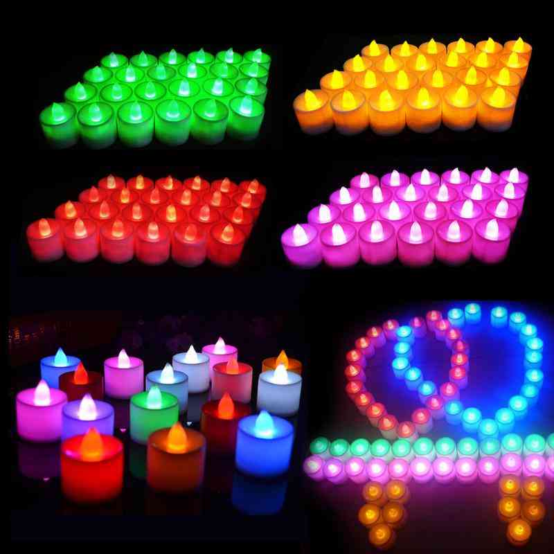 Simulation Color Candles Tea Light Romantic Candles Lights