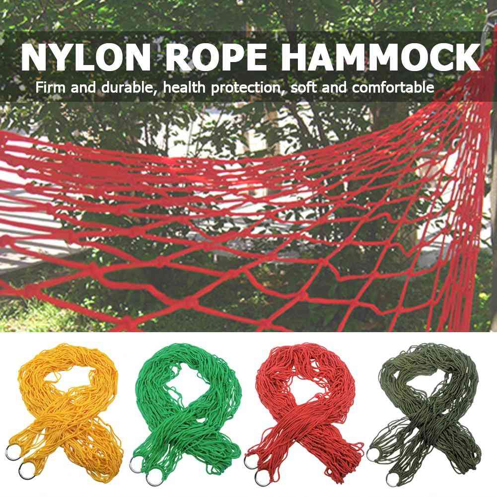 Outdoor Sleeping Net Bed Hammock Hanging Swing For Travel Camping Hiking Picnic Single Person Furniture Supplies