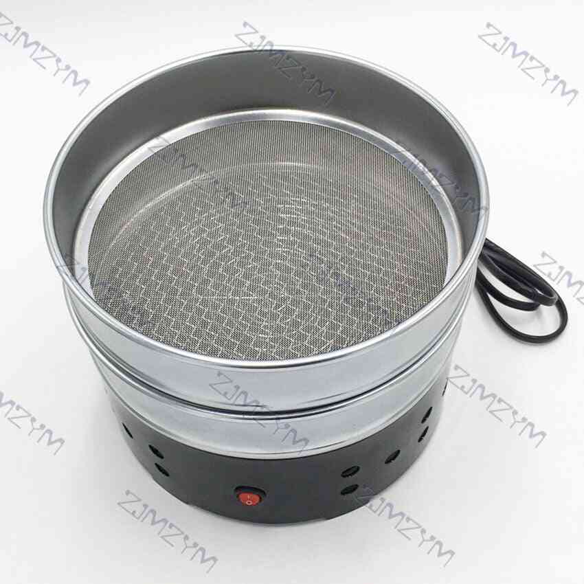 Kaffebönkylare 110v/220v 500g hushållskaffebönor snabbkylning kylmaskin dubbelt lager med rostfritt stålsil