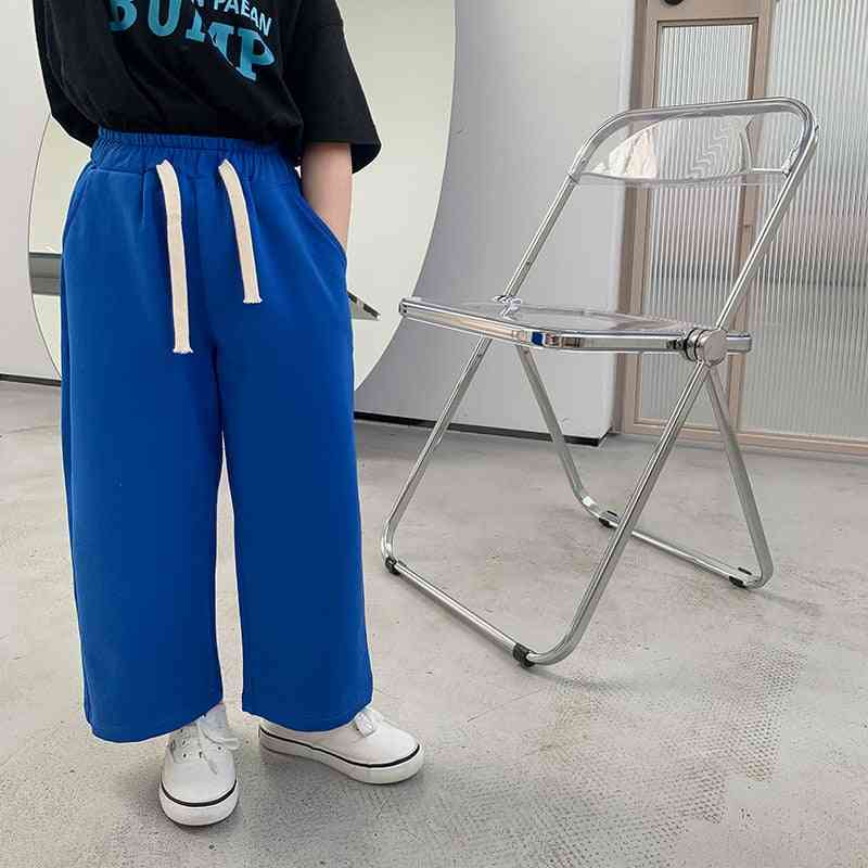 Summer Spring Solid Color Wide Leg Trousers