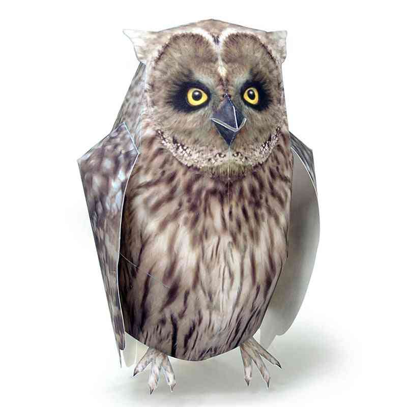 3d Owl Bird Paper Model