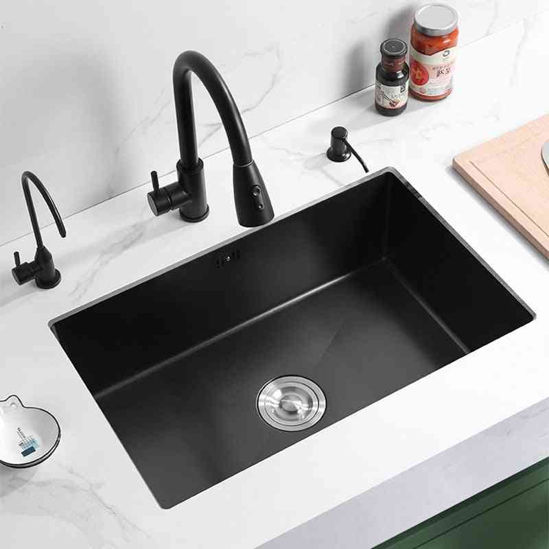 Stainless Steel Kitchen Sink Single Bowl Undermount Basin
