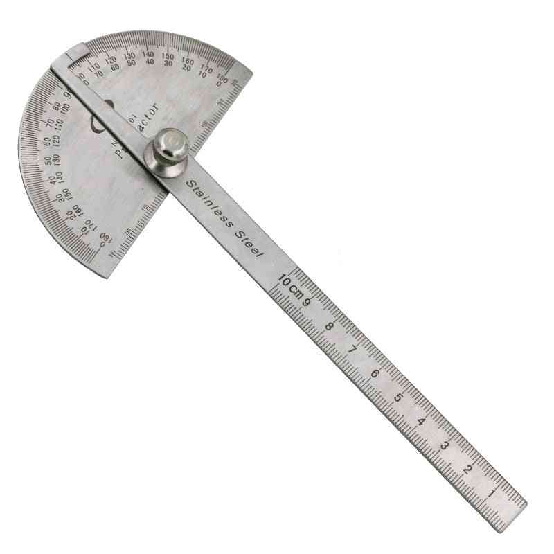 Stainless Steel Protractor Angle Finder Arm Measuring General Tool