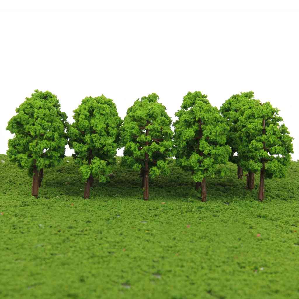 20pcs 1/150 Model Trees Train Scenery, Fake Trees For Building Model, Diy Crafts