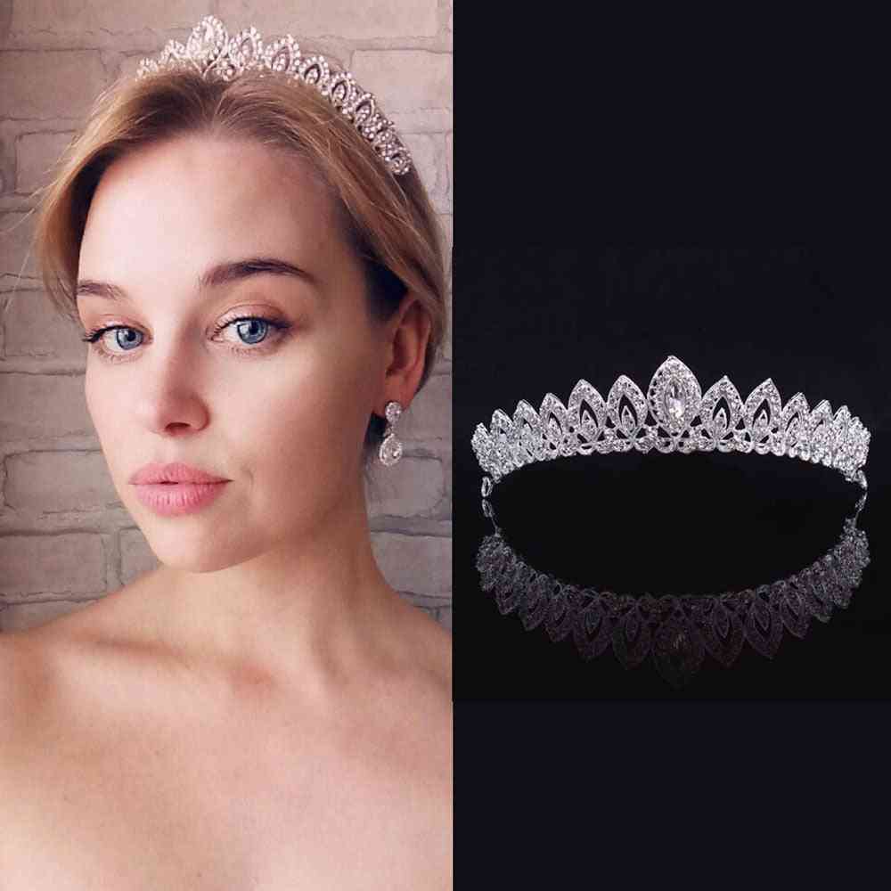New Europe And America Gorgeous Crystal Jewelry Tiara Crown Alloy Rhinestone