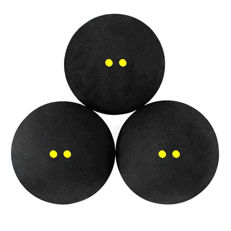 Squash Two-yellow Dots Low Speed Sports Rubber Balls