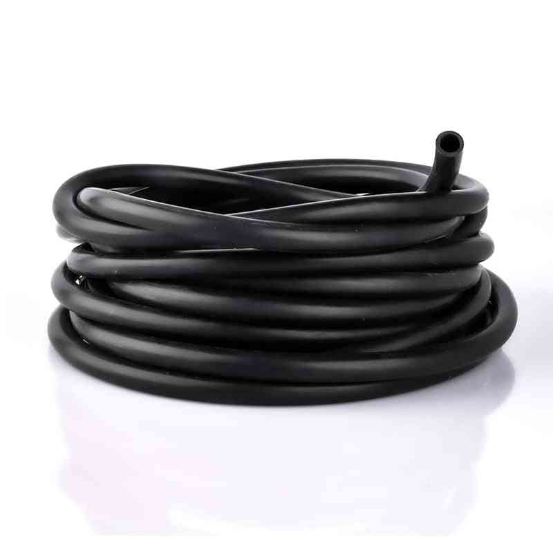 Black Rubber Hose Flexible Soft Silicone Tube Pipe