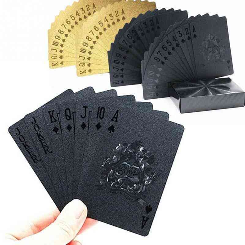 24k Gold Playing Cards - Plastic Poker Game Card