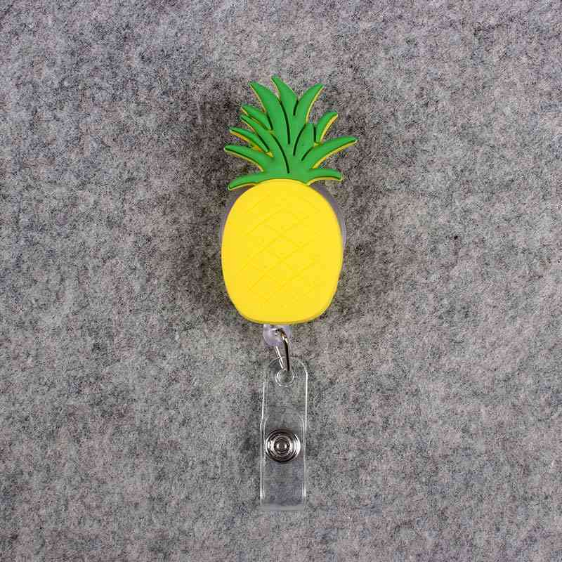 New Cute Silicone Fruits Id Lanyard Name Tag Card Badge Holder