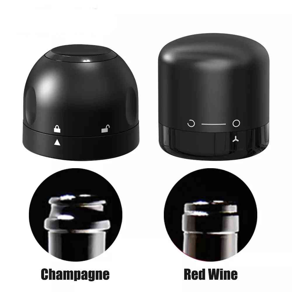 Vacuum Red Wine Champagne Bottle Stopper Set