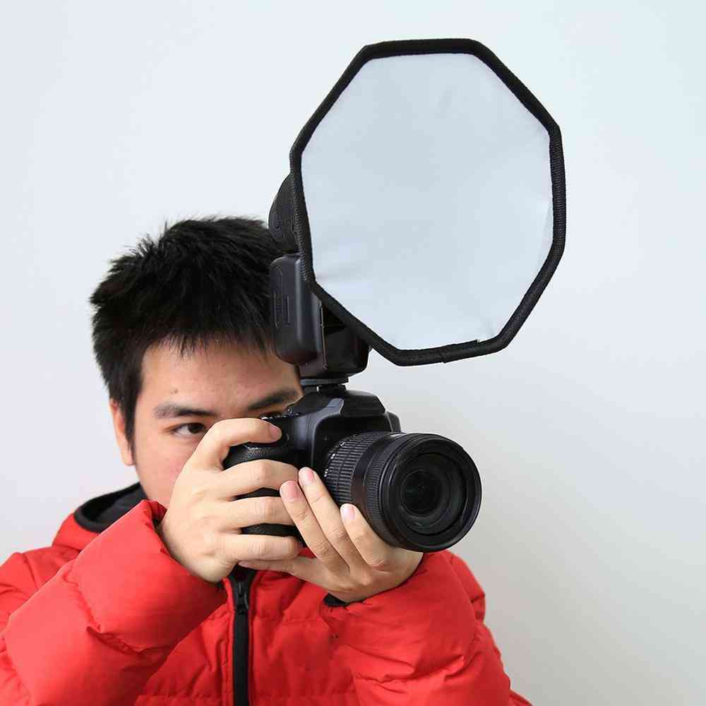 Universal Octangle Style Foldable Flash Light Diffuser Softbox For Canon Nikon