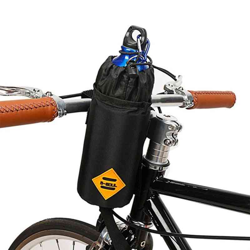 Polkupyörän ohjaustanko laukku pyöräilyn vesipulloteline