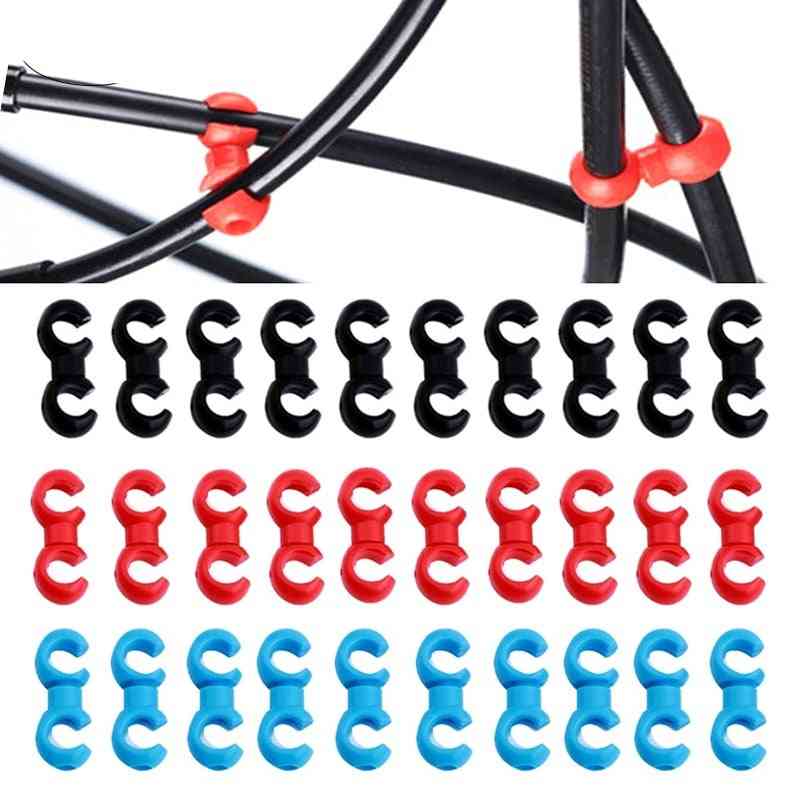 S Shaped Bicycle Brake Lines Hose Hook Clips