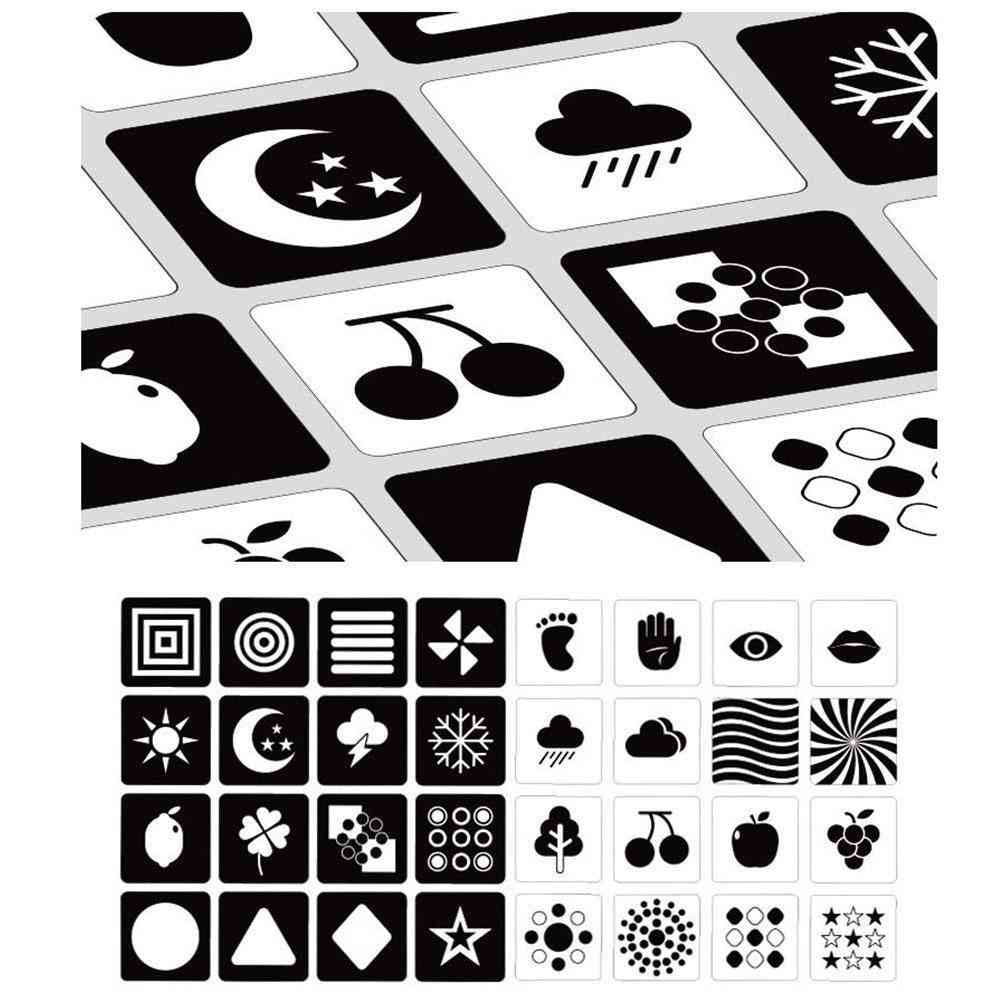 Black White Color Cards  Early Educational
