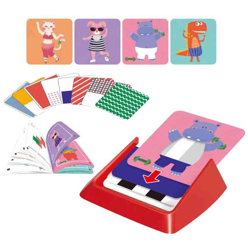 Space Thinking Changing Clothes Puzzle Game Card