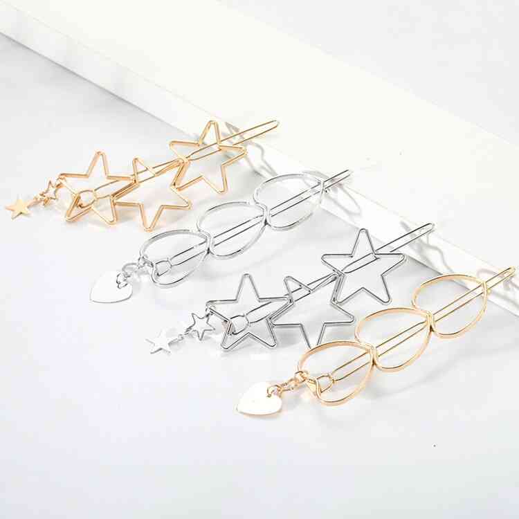 Fashion Jewelry Hollow Star Hair Clips