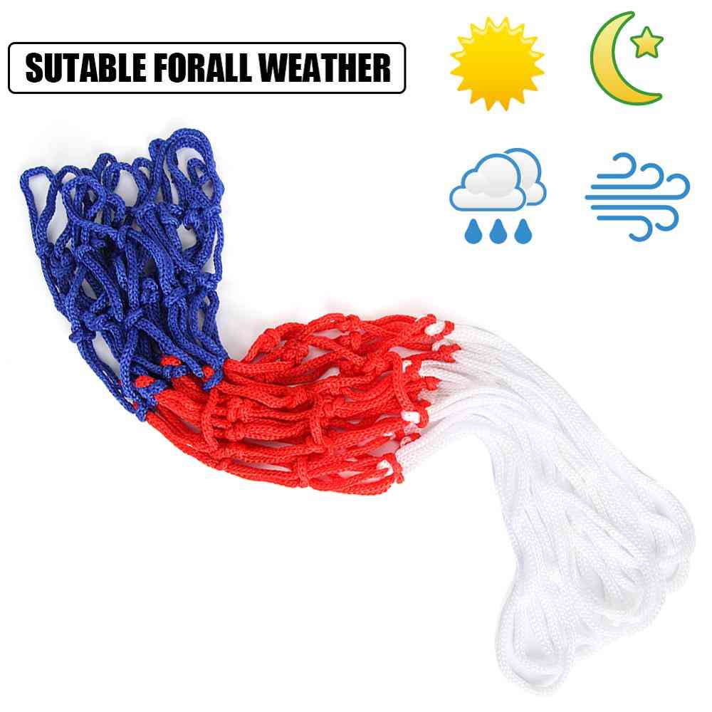 All-weather Basketball Net Red+white+blue