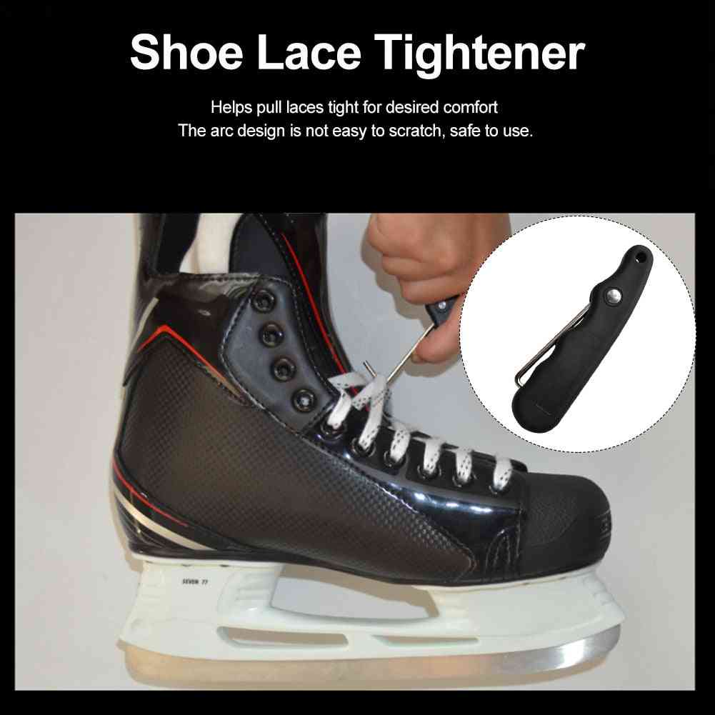 Skate Lace Tightener Black Durable For Figure Roller