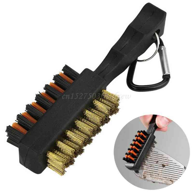 Golf Club Brush Groove Cleaner Dual Sided Cleaning Tools