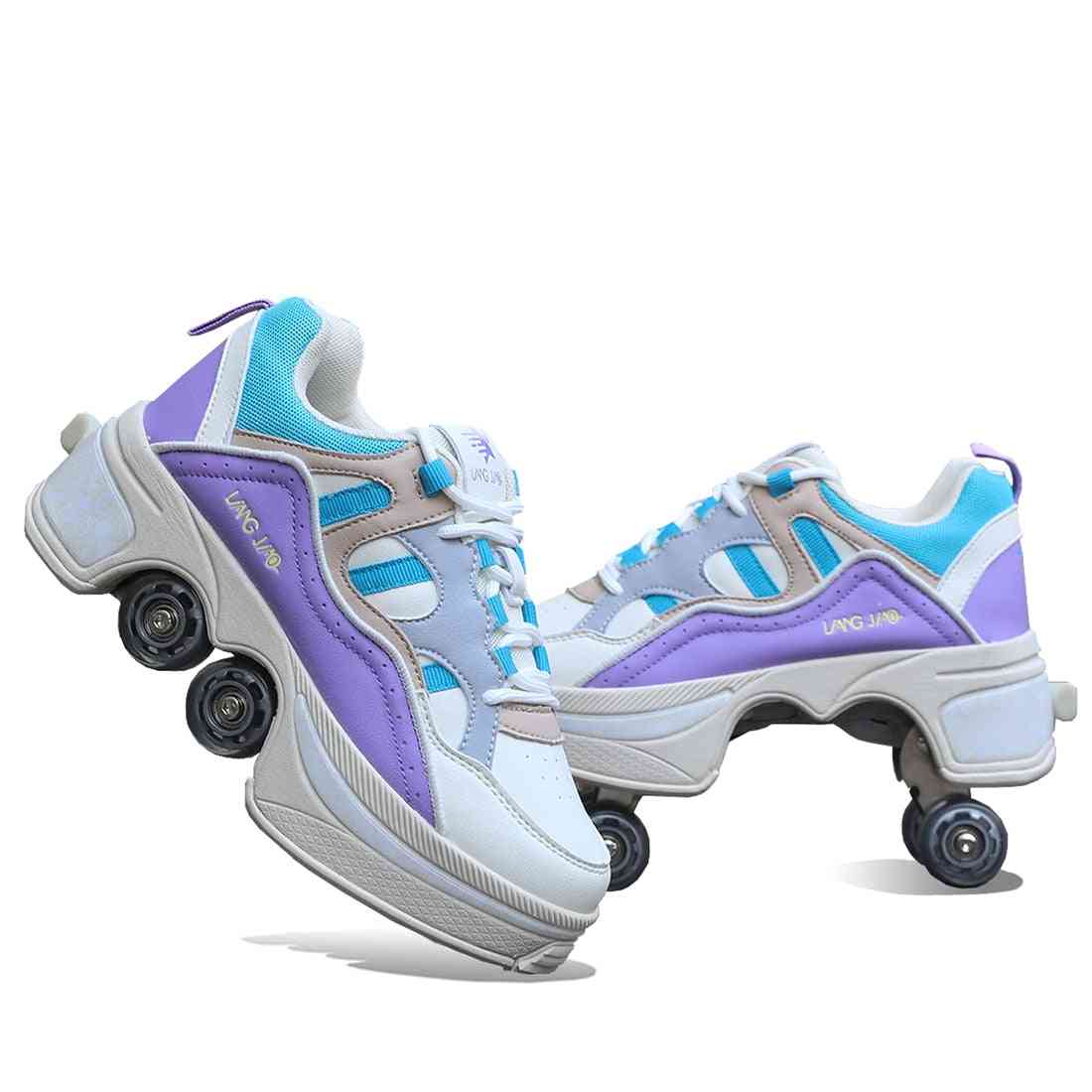 Deform Wheel Roller Skate Shoes