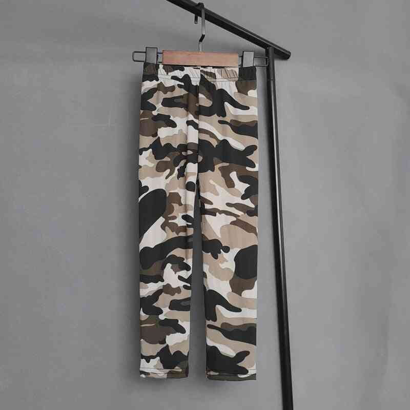 Girls Legging Spring Summer Camouflage Print Pants