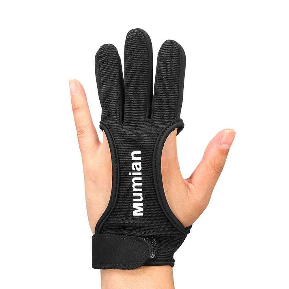 Leather Fingertip Archery Glove