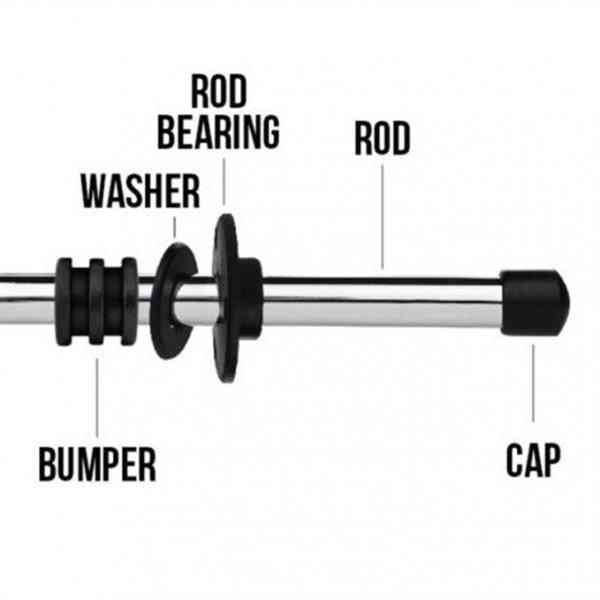 Rubber Black Foosball Machine Rod End Caps