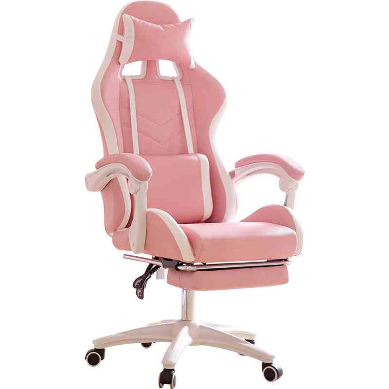 Gamer Chair White Girl Comfortable Gaming Chair