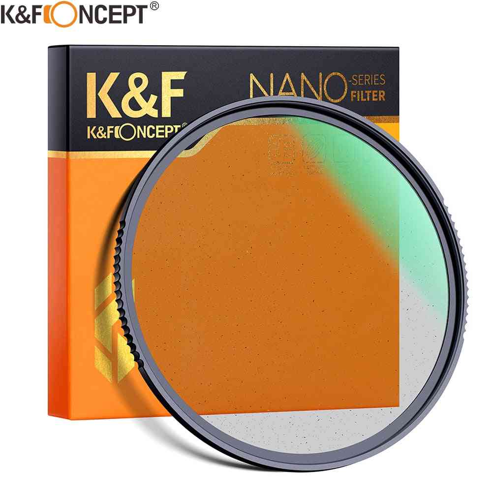 K&f koncept black mist diffusion 1/4 1/8 linsfilter specialeffekter spela in video som filmer 49mm 52mm 58mm 62mm 67mm 77mm 82mm