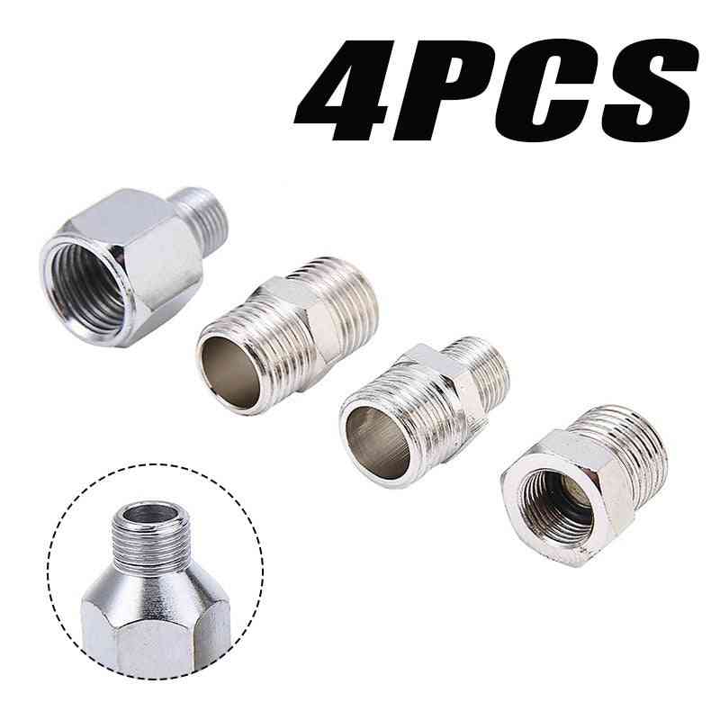 Airbrush Adaptor Kit Silver Fitting Connector Set