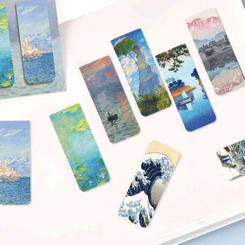 Creative Magnetic Van Gogh Literature Art Series Bookmarks
