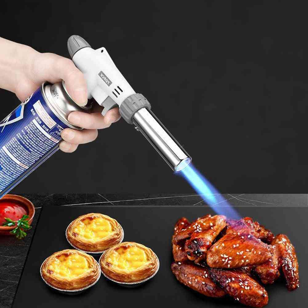 Metal Flame Gun Butane Burner High Temperature Welding Gas Torch Lighter