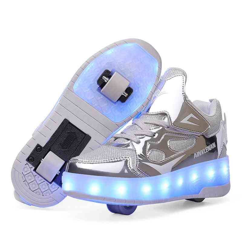 Led Light Up Usb Charging Sports Shoes