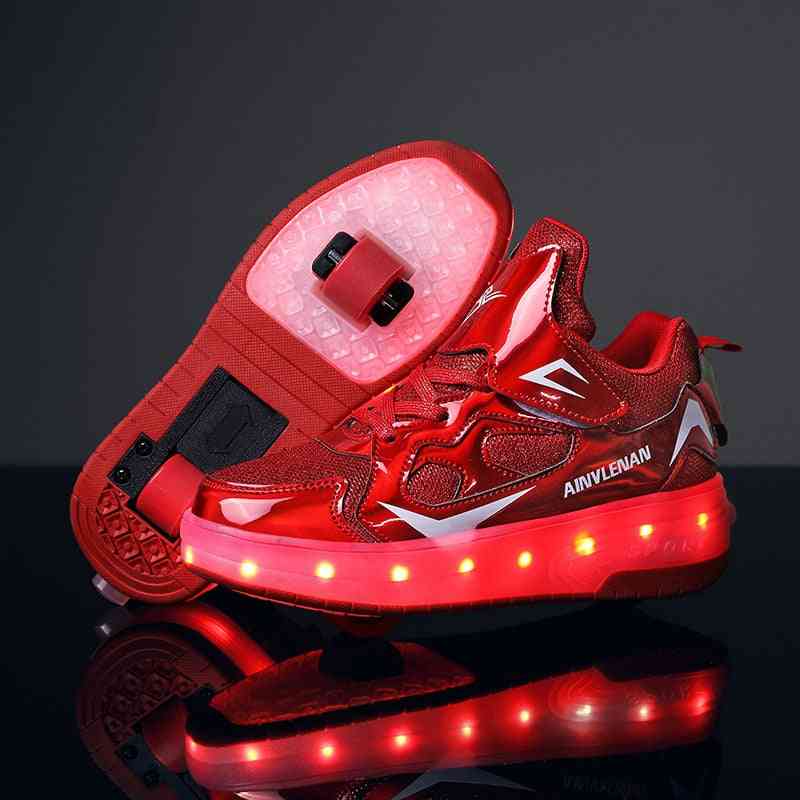 Led Light Up Usb Charging Sports Shoes