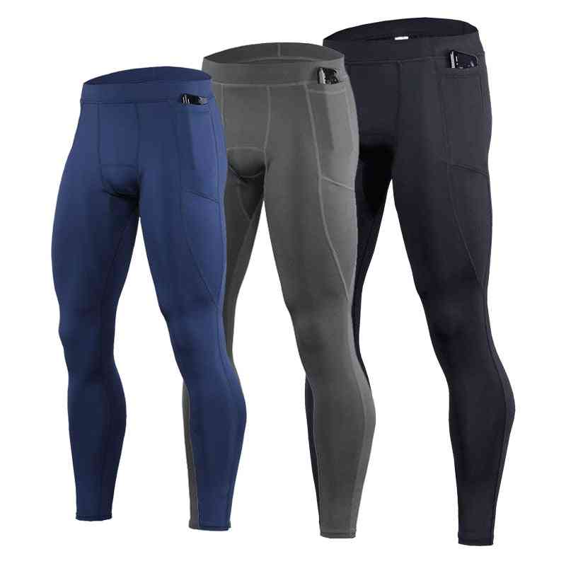 Fitness bukser med strækbare lommer til sport leggings