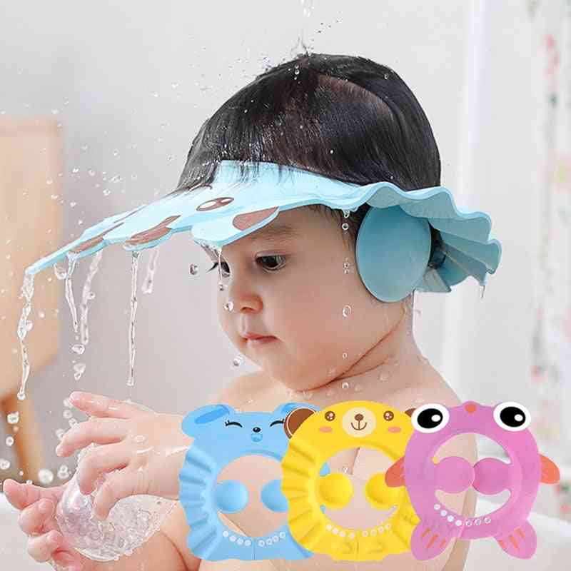Adjustable Baby Hair Wash Hat Bath Head Cover