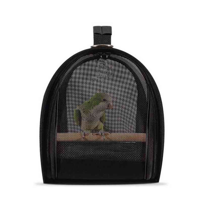 Travel Outdoor Bird Carrier Bag Portable Pvc Transparent Bird Travel Cage Bag