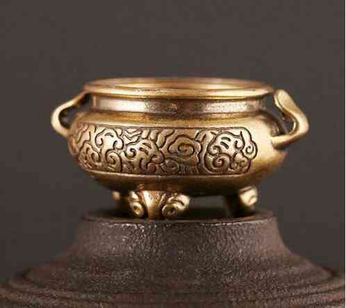 China Brass Ding Furnace Small Statue Ornaments
