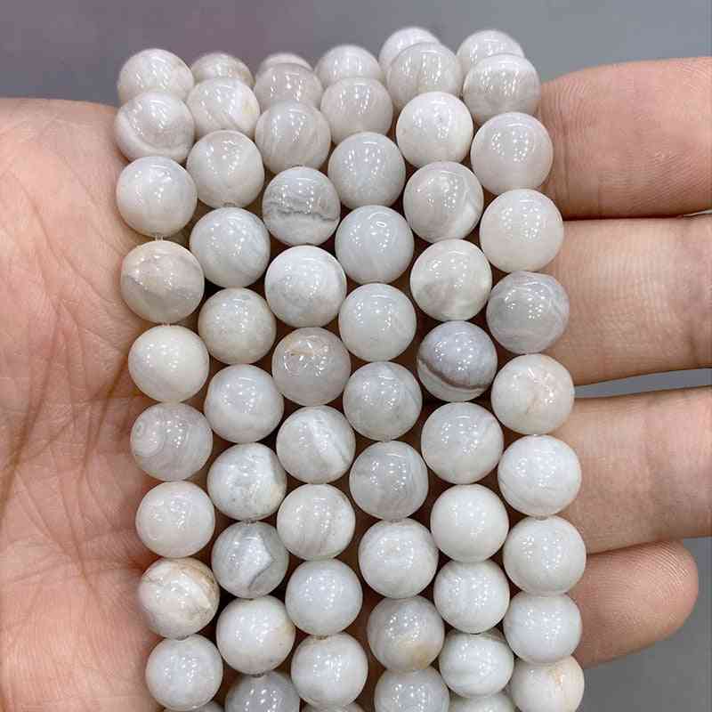 Natural Stone Crazy Agates Round Beads