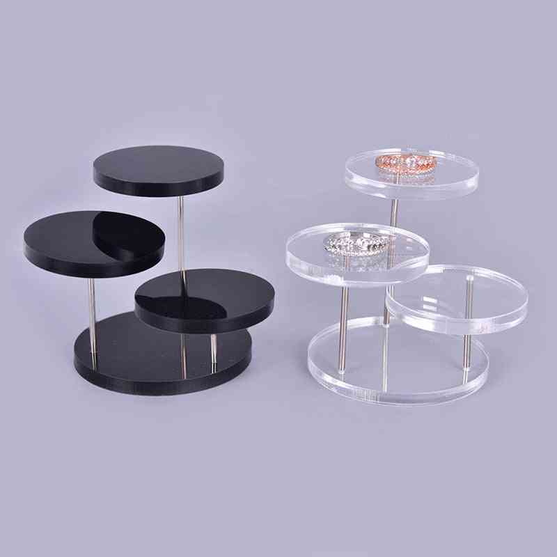 Stainless Steel Earring Bracelet Necklace Display Stand Shelf