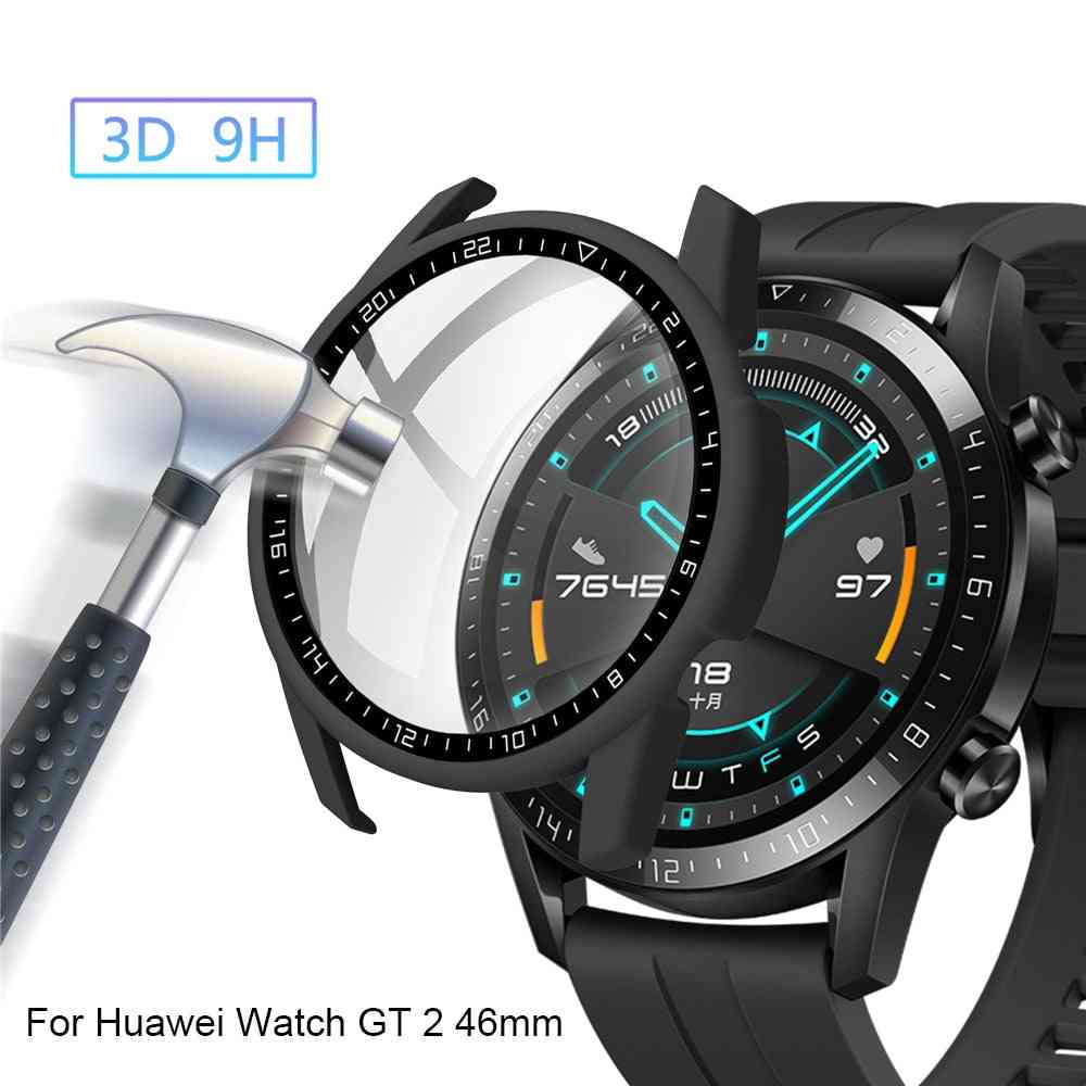 Tempered Glass Cover Pc Dial Scale Protective Case For Huawei Watch Gt 2 46mm Shell Screen Protector Smart Watch Accessories