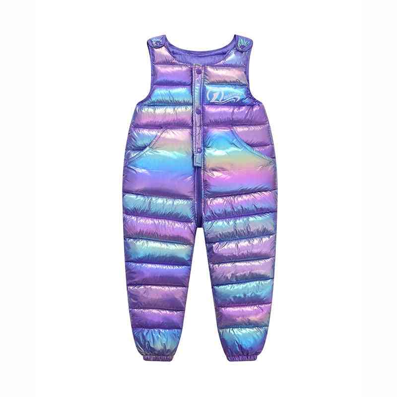 Winter Warm Overalls Autumn Thick Pants Baby Girl Jumpsuit
